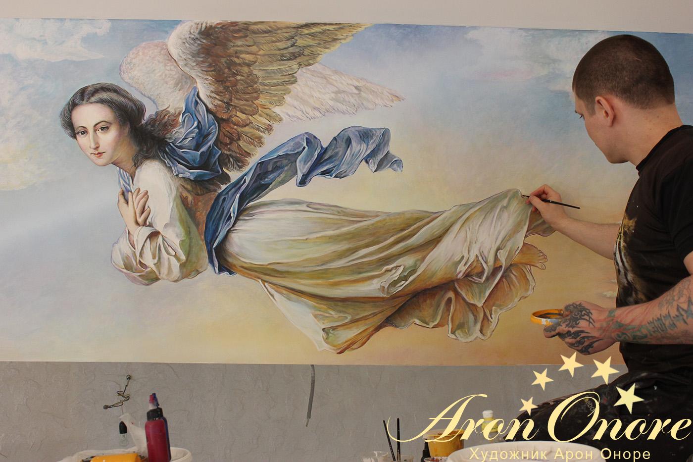 Ангелы небесные – роспись стен