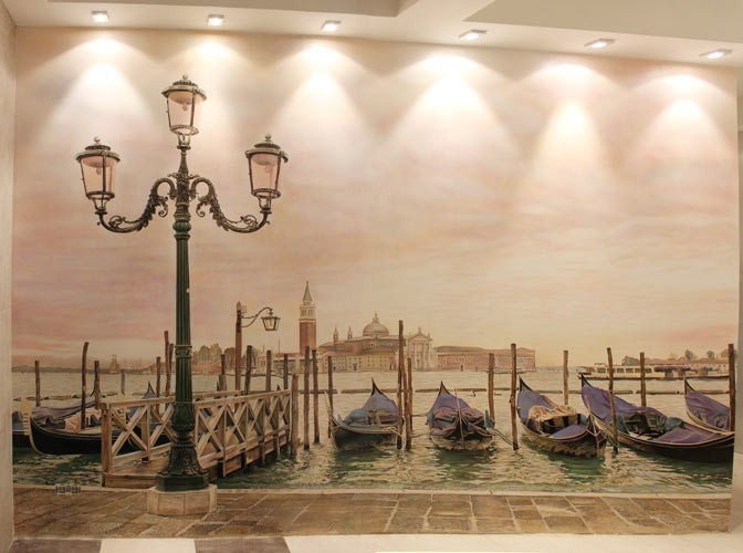 роспись стен лодки
