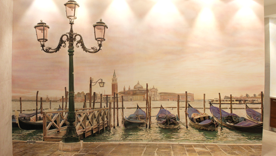 Роспись кораблики Венеция
