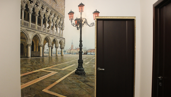 роспись на стене Венеция площадь Сан Марко