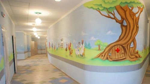 Роспись стен в детской больнице