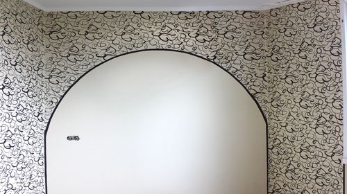 Роспись стен на кухне «Узоры»