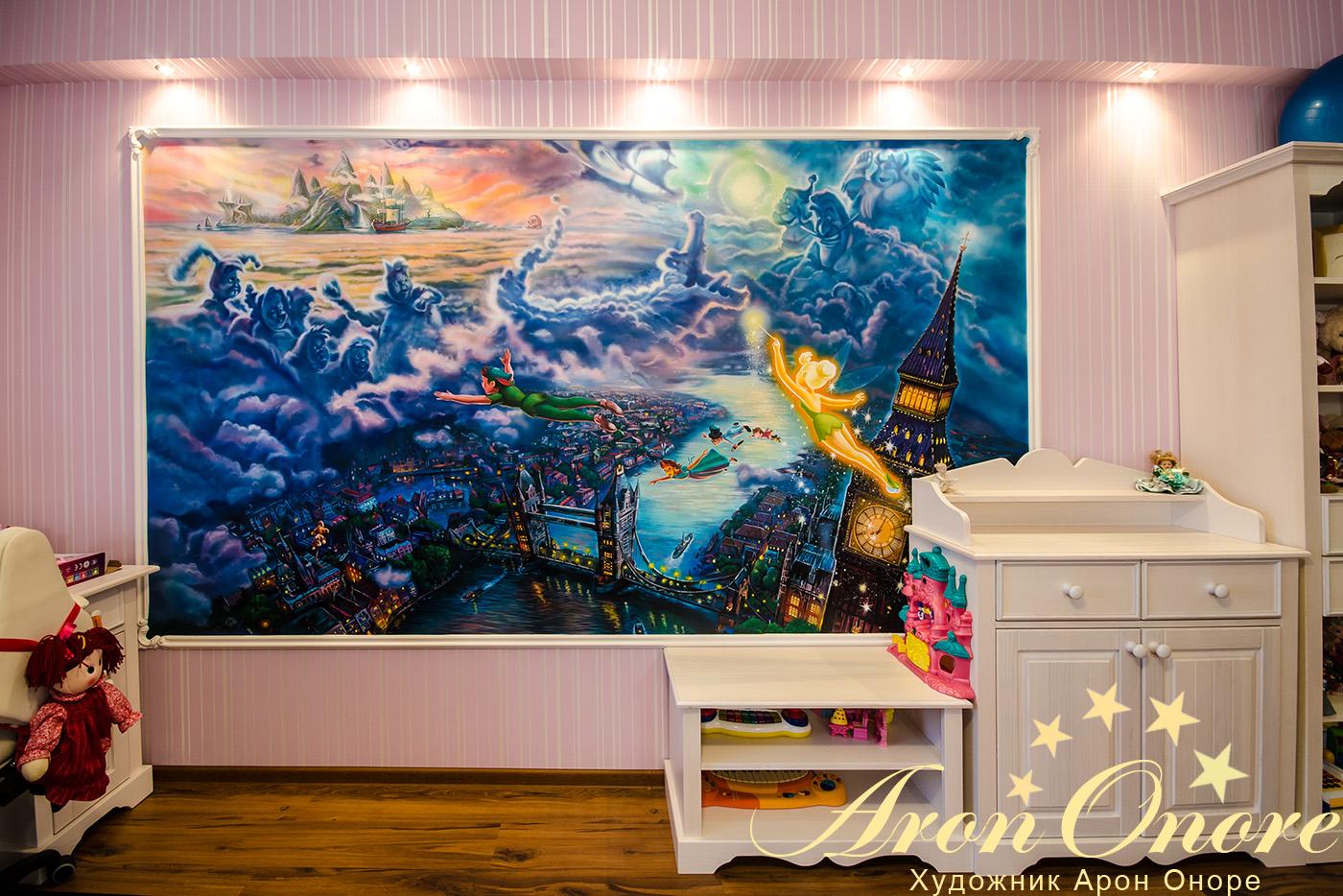 Альт: Фото детская комната роспись стен, роспись стен детской комнаты фото Москва